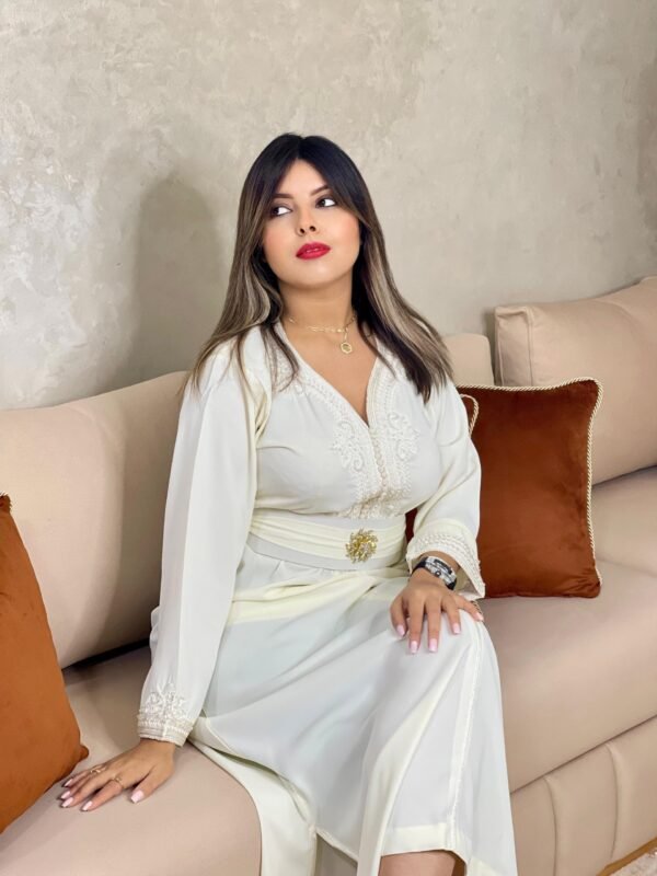 Caftan marocain en crêpe