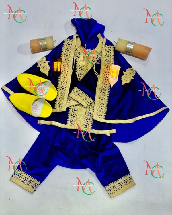 Jabador marocaine traditionnelle pour enfants – Élégance du Ramadan avec une luxueuse touche de velours